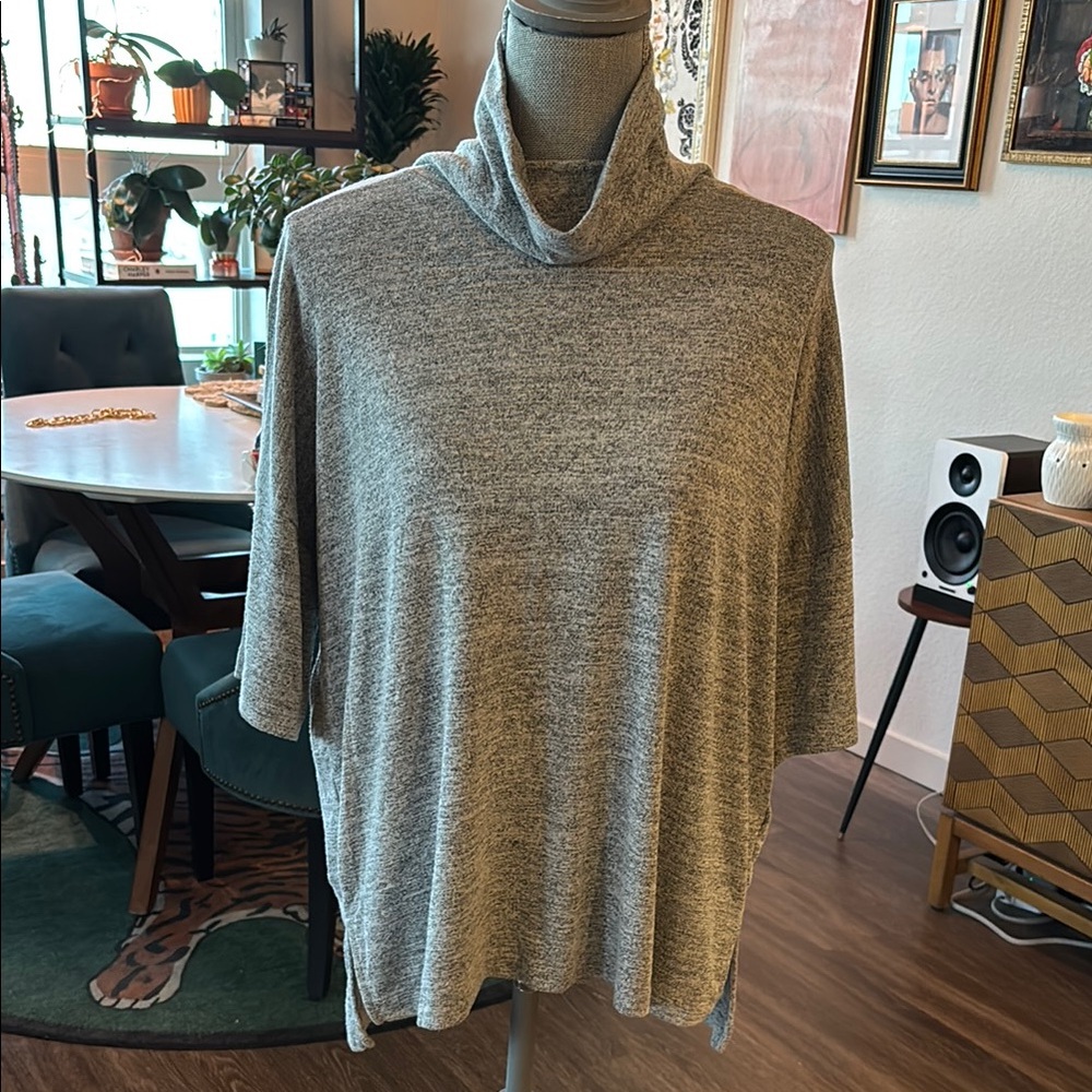 Gray Cowl Neck Soft and Comfy  Top
